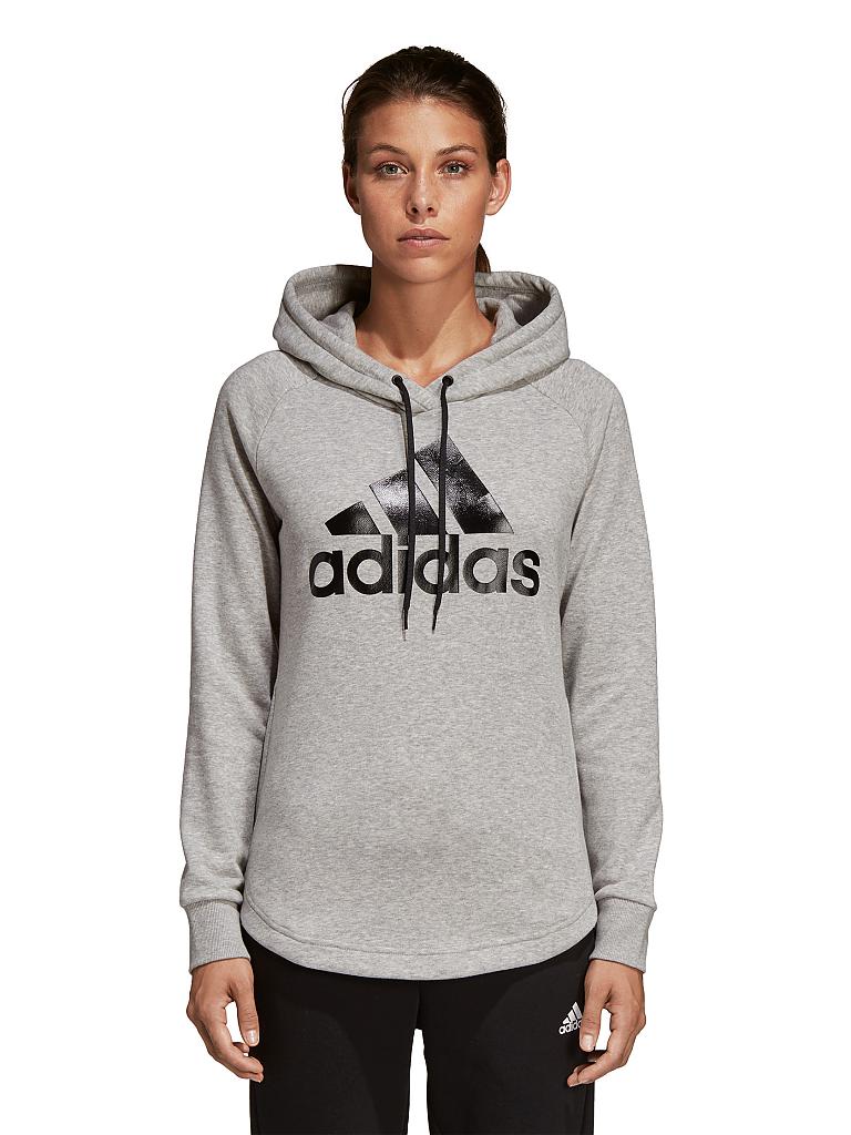 ADIDAS Damen Hoodie Must Haves Badge of Sport grau | XS ADIDAS Damen Hoodie Must Haves Badge of Sport grau | XS